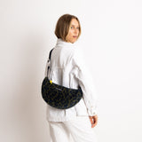 Teddy Hip Bag medium - leo splashes navy/olive - VIVI MARI