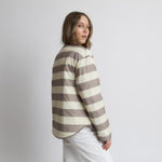 Ultra Light Puffer Jacket mushroom/bold stripes mushroom - sand - VIVI MARI
