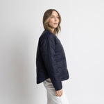 Ultra Light Puffer Jacket navy/leo navy - olive - VIVI MARI