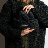 Beanie Teddy - leo navy/olive - VIVI MARI