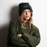 Beanie Teddy - leo navy/olive - VIVI MARI