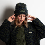 Beanie Teddy - leo navy/olive - VIVI MARI