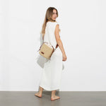 Bucket Bag Straw - tan - VIVI MARI