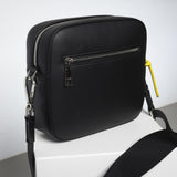 crossbody bag + strap basic woven - black - VIVI MARI