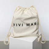 crossbody bag + strap basic woven - taupe - VIVI MARI