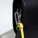 halfmoon bag + strap basic belt - black - VIVI MARI