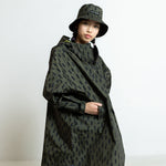 Kids Bucket Hat drops olive/black - VIVI MARI