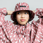 Kids Raincoat drops mauve/white - VIVI MARI