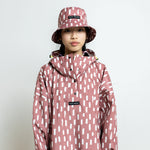 Kids Raincoat drops mauve/white - VIVI MARI