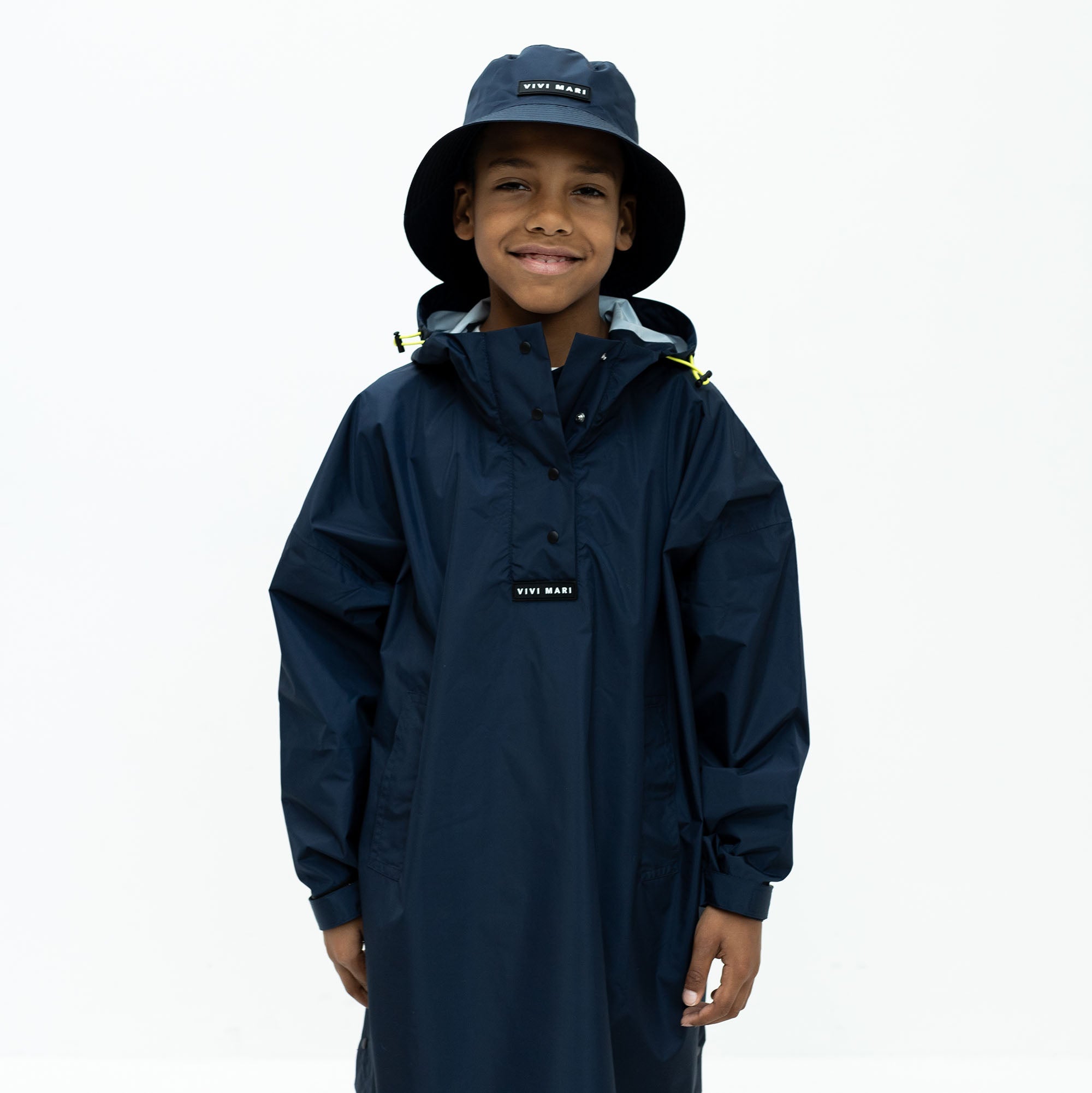 Kids Raincoat solid navy VIVI MARI