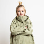 Kids Raincoat solid pale olive - VIVI MARI