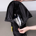 Padded Backpack medium - leo splashes navy/olive - VIVI MARI