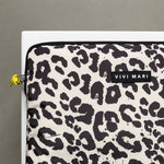 Padded Laptop Sleeve 15"/16" - leo splashes black/sand - VIVI MARI