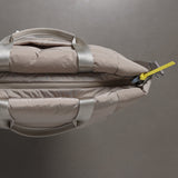 padded tote bag large + strap basic woven slim - stone - VIVI MARI