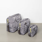 padded tote bag large + strap basic woven slim - taupe - VIVI MARI