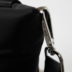 padded tote bag small + strap basic woven slim - black - VIVI MARI