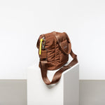 padded tote bag small + strap basic woven slim - tan - VIVI MARI
