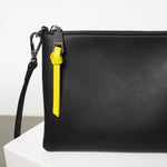 Pouch + strap basic classic thin - black - VIVI MARI
