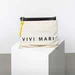 Pouch + strap basic classic thin - black - VIVI MARI
