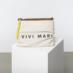 Pouch + strap basic classic thin - tan - VIVI MARI