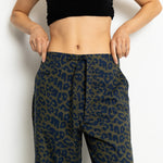 Pyjama Pants - leo splashes navy/olive - VIVI MARI