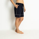 Pyjama Shorts - solid navy - VIVI MARI