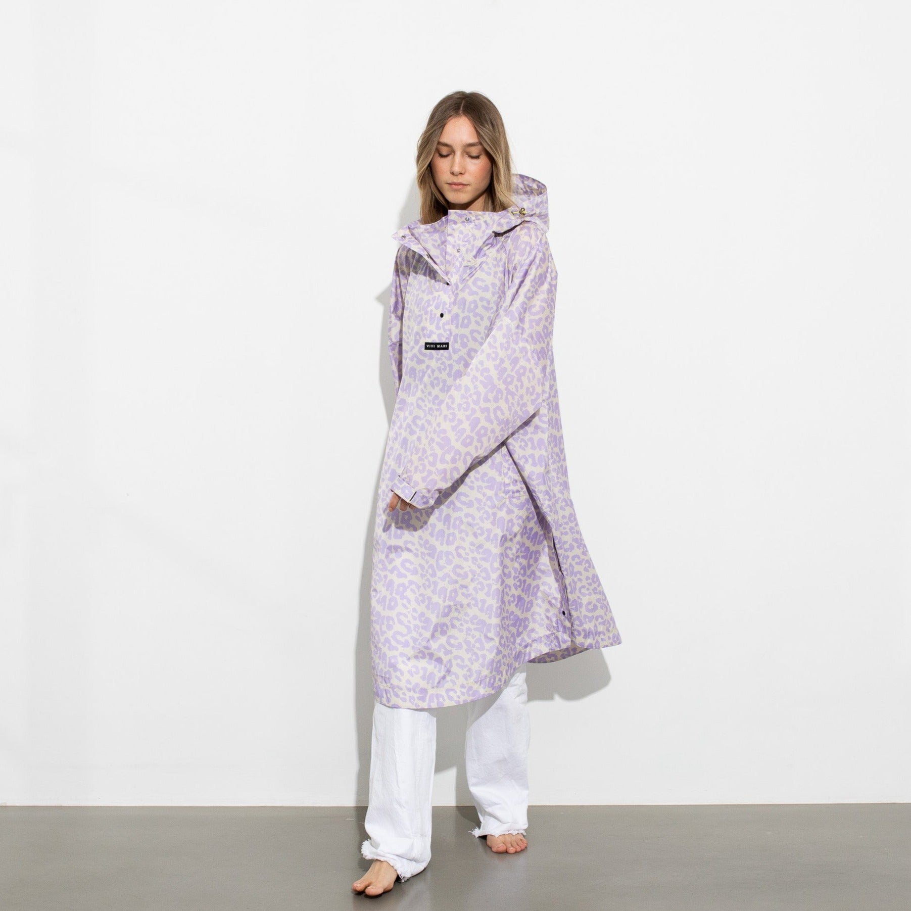 Raincoat leo splashes lavender/grey - VIVI MARI