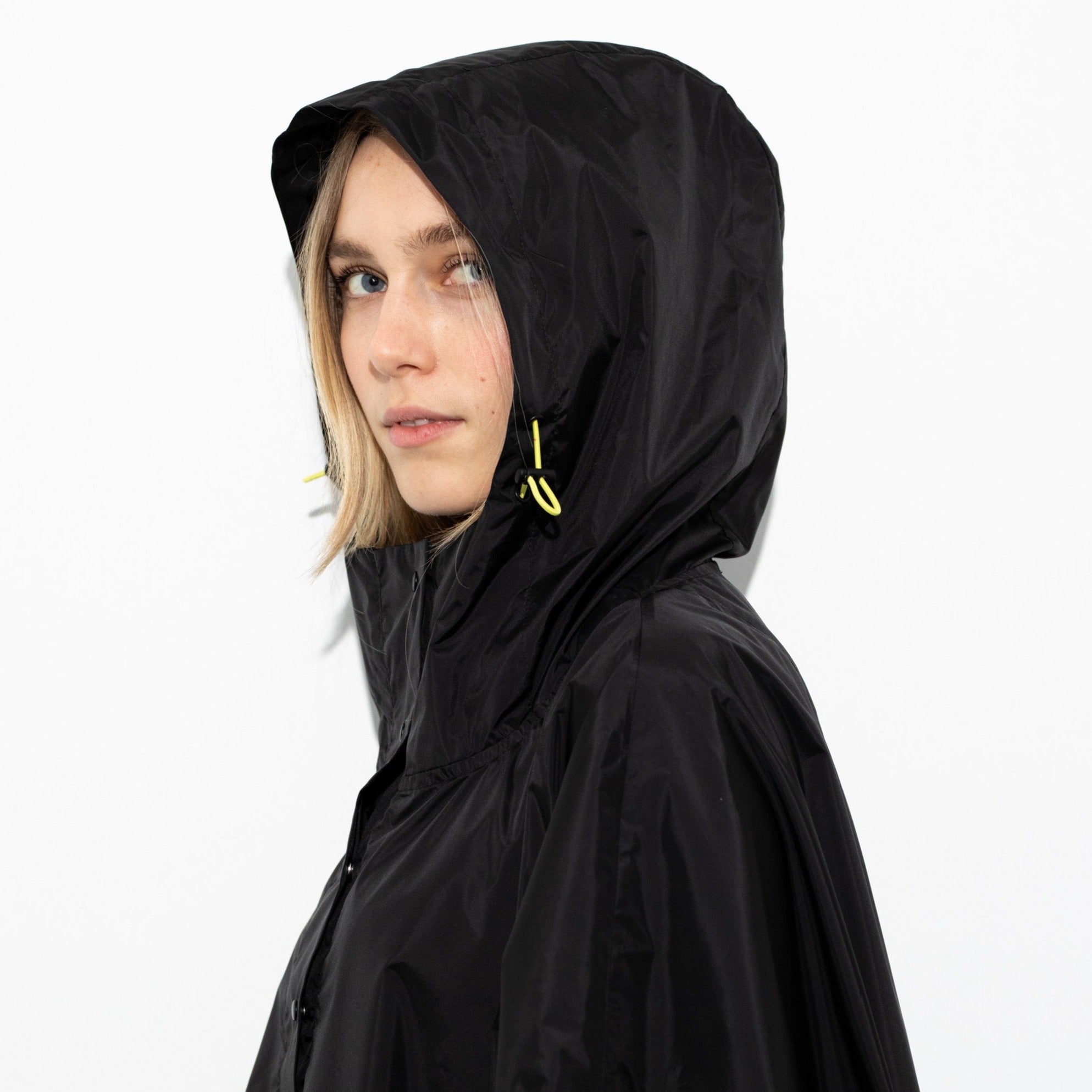 Raincoat solid black - VIVI MARI
