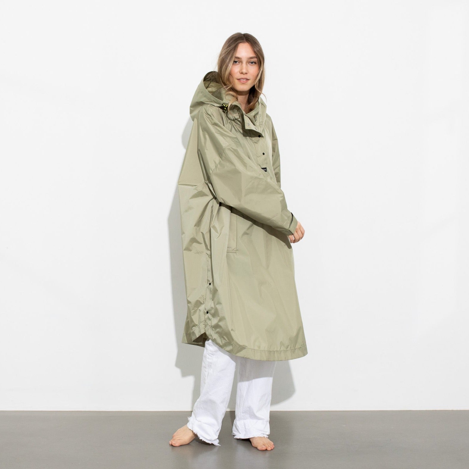 Raincoat solid pale olive - VIVI MARI