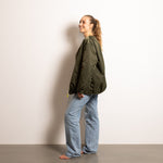 Reversible Bomber Jacket - olive/leo navy-olive - VIVI MARI