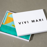 Scarf triangles - mint/rosé - VIVI MARI