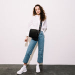 strap abstract leopard blue/black - black - VIVI MARI