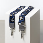 strap abstract leopard blue/black - taupe - VIVI MARI