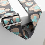 strap abstract leopard taupe/mint - tan - VIVI MARI