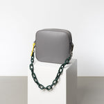 strap acrylic chain forest green - short - VIVI MARI