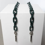 strap acrylic chain forest green - short - VIVI MARI