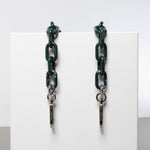 strap acrylic chain forest green - short - VIVI MARI