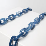 strap acrylic chain ocean blue - short - VIVI MARI