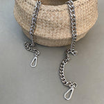 strap chunky chain silver - short - VIVI MARI