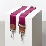 strap deep magenta - tan - VIVI MARI