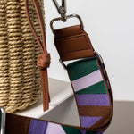 strap snippets green/lavender - tan - VIVI MARI