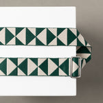 strap triangles green/sand - tan - VIVI MARI