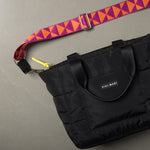 strap triangles magenta/orange - black - VIVI MARI