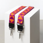 strap triangles magenta/orange - black - VIVI MARI