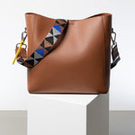 strap triangles multi tan/blue - tan - VIVI MARI